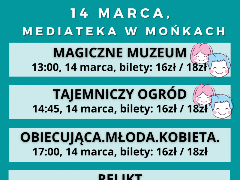 Seanse filmowe – 14 marca