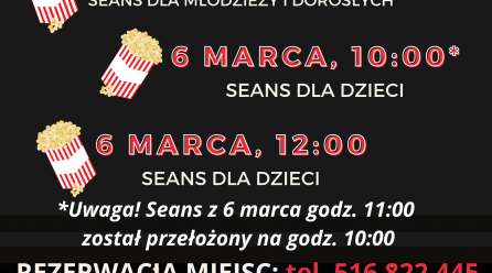 Seanse filmowe 5-6 marca