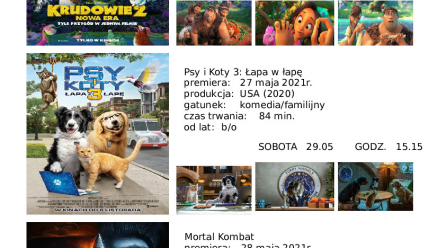 Seanse filmowe – 29 maja