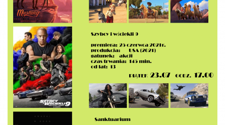 Seanse filmowe 23 lipca