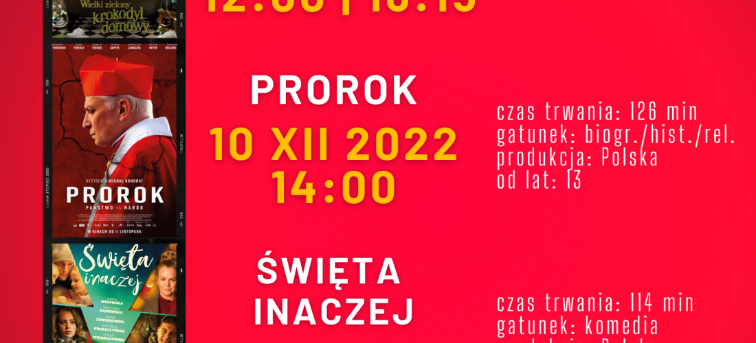 Seanse filmowe 10.12.2022