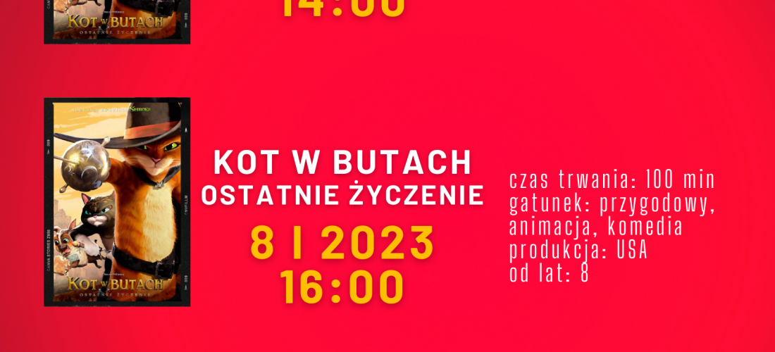 Seanse filmowe 8.01.2023