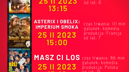 Seanse filmowe 25.02.2023