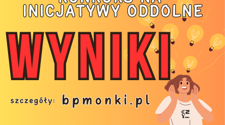 Wyniki konkursu na inicjatywy oddolne!