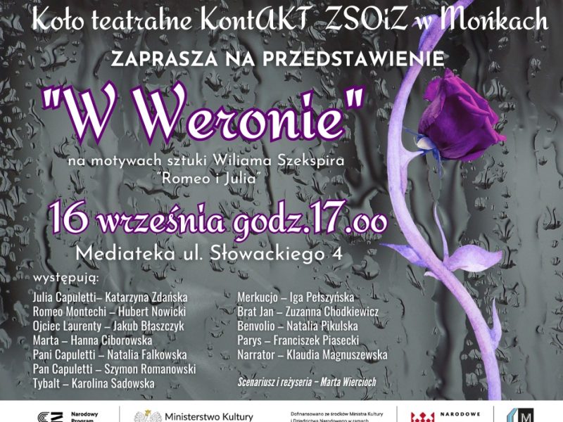 Inicjatywa Młodzież w kontakcie – przedstawienie “W Weronie”